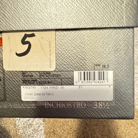 Prada blue suede sneakers size 38.5/81/2 - Picture 5 of 6